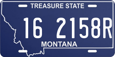 MT license plate 162158R