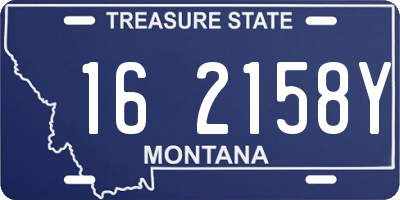 MT license plate 162158Y