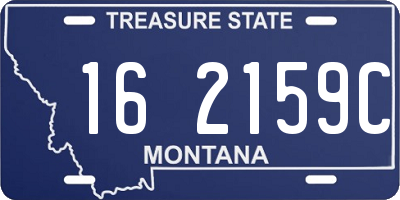 MT license plate 162159C