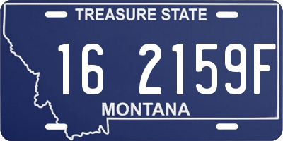 MT license plate 162159F