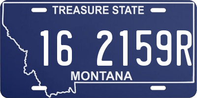 MT license plate 162159R