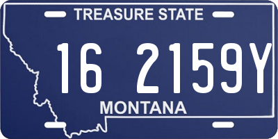 MT license plate 162159Y