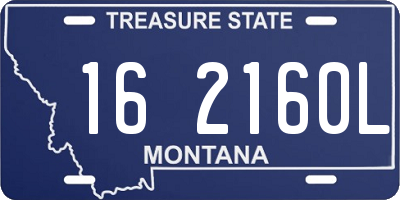 MT license plate 162160L