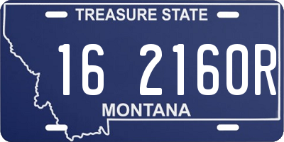 MT license plate 162160R