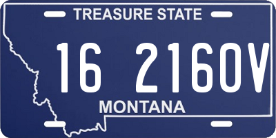 MT license plate 162160V