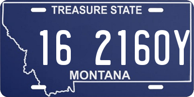 MT license plate 162160Y