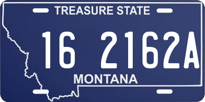MT license plate 162162A