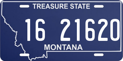 MT license plate 162162O