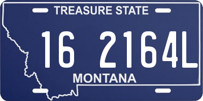 MT license plate 162164L