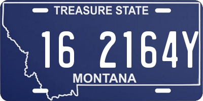 MT license plate 162164Y