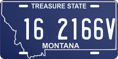 MT license plate 162166V