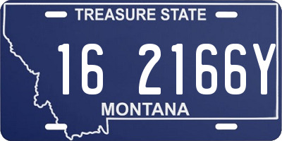 MT license plate 162166Y