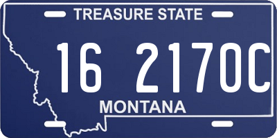 MT license plate 162170C