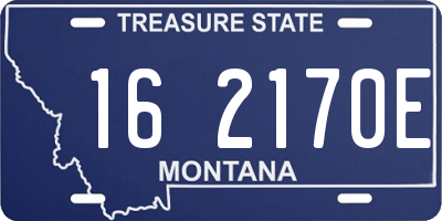 MT license plate 162170E