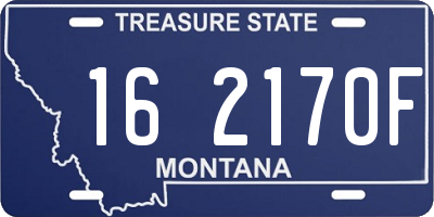 MT license plate 162170F