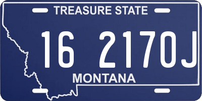 MT license plate 162170J