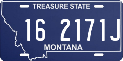 MT license plate 162171J