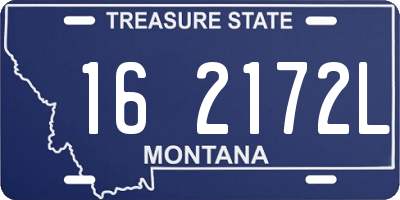 MT license plate 162172L