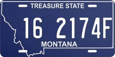 MT license plate 162174F