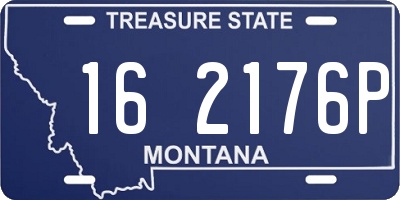 MT license plate 162176P