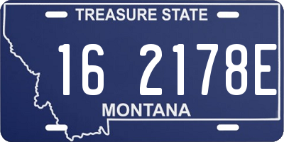MT license plate 162178E
