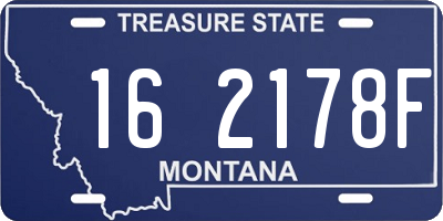 MT license plate 162178F