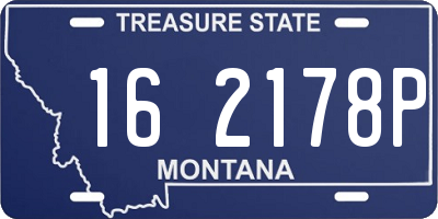 MT license plate 162178P