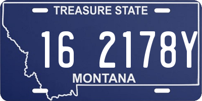 MT license plate 162178Y