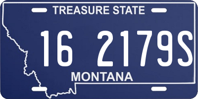 MT license plate 162179S