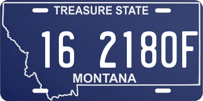 MT license plate 162180F