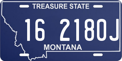MT license plate 162180J