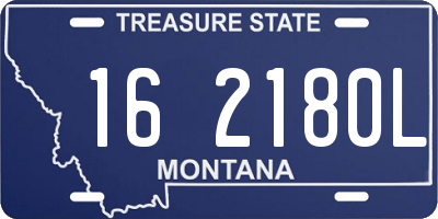 MT license plate 162180L