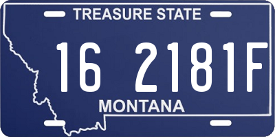 MT license plate 162181F