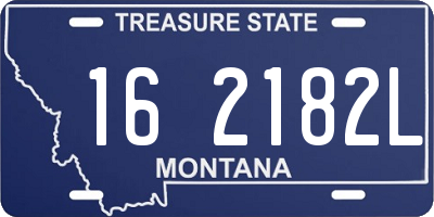 MT license plate 162182L