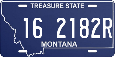 MT license plate 162182R
