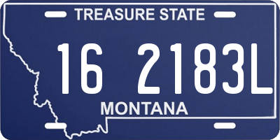 MT license plate 162183L