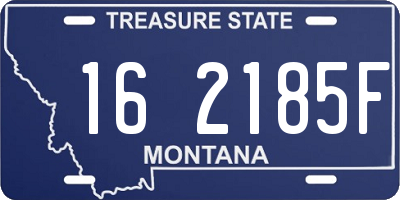 MT license plate 162185F