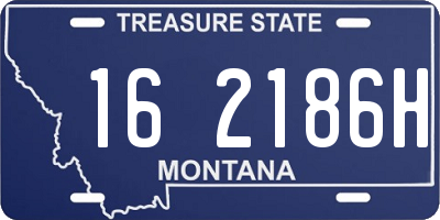 MT license plate 162186H