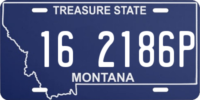 MT license plate 162186P