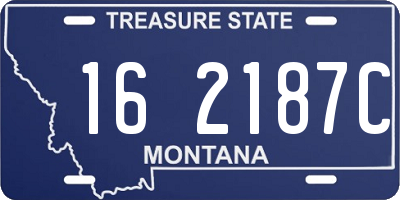 MT license plate 162187C