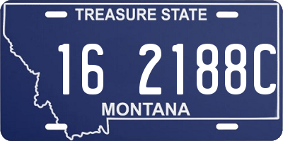 MT license plate 162188C