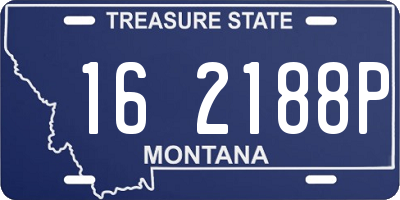 MT license plate 162188P