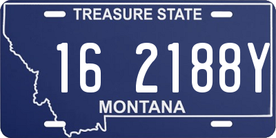 MT license plate 162188Y