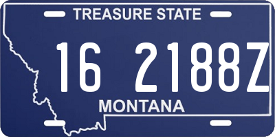 MT license plate 162188Z