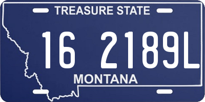 MT license plate 162189L