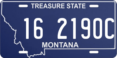 MT license plate 162190C
