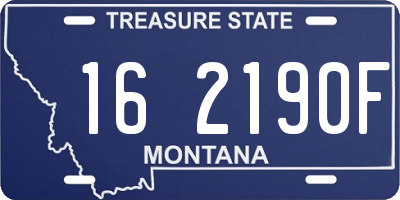 MT license plate 162190F