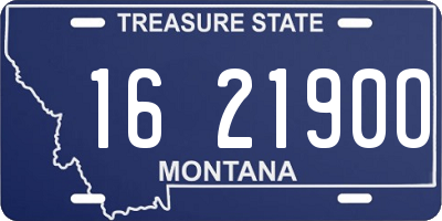 MT license plate 162190O