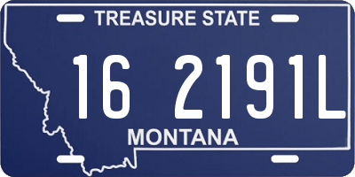 MT license plate 162191L