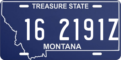 MT license plate 162191Z